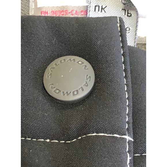 Salomon Clima Pro Ski Snow Pants Women Black Waterproof Pockets Size 10 New - Picture 8 of 16